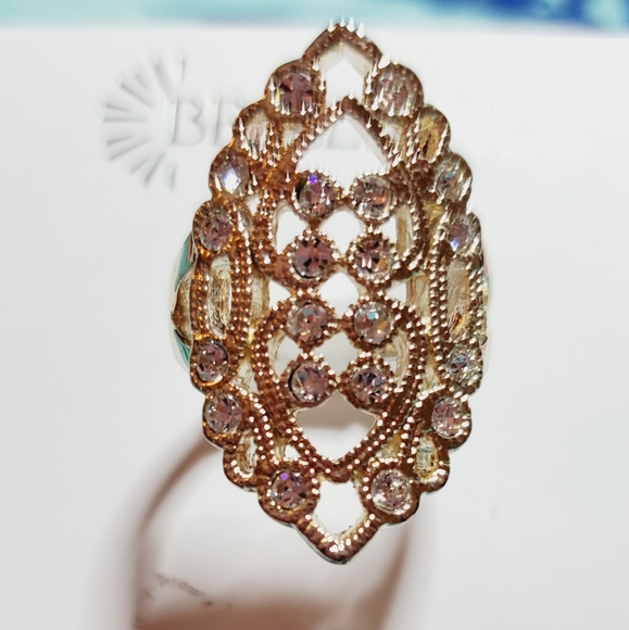 BRILLIANCE RING w/SWAROVSKI CRYSTALS - Picture 1 of 4